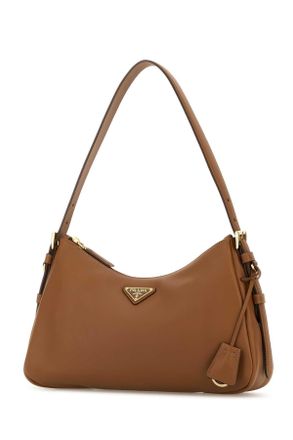 Prada Womens Camel Leather Medium Aim&atilde;&copy;e Shoulder Bag Caramel 0 Vitello Borse A Mano