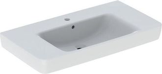 Keramag Keramag - Geberit Renova Plan, lavabo con repisa, 90x48 cm, 1 agujero para