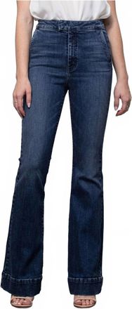 Hidden Jeans Happi High Rise Flare Jeans In Dark Wash