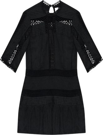 Isabel Marant Paige Jurk - Dames - Korte kleedjes - Zwart - S - Linnen - Kleedjes