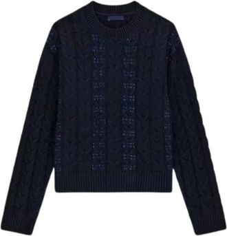 Guess Cassandra Sweater - Dames - Ronde hals truien - Blauw - XS - Katoen - Truien & Vesten