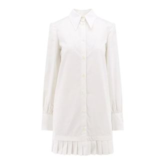 Off-white Dames, Jurken, Wit, Maat: 2XS Katoen