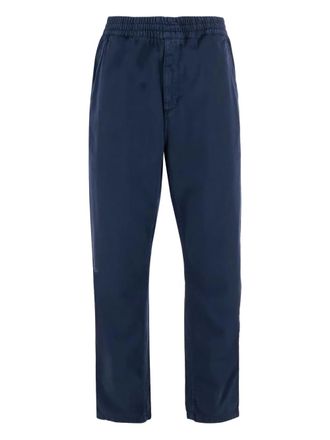 Carhartt Work in Progress logo-patch trousers - men - Cotton - S - Blue