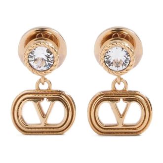 Valentino Garavani VLogo Signature Stud Oorbellen - Dames - Oorbellen - Geel - ONE Size - Accessoires