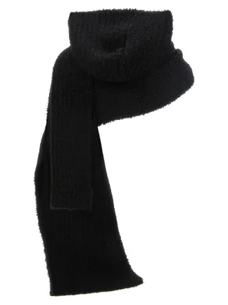 Maison Margiela Numeric Signature Boucl&eacute; Scarf - Black