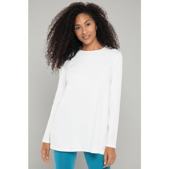 Coolibar Womens Swing Long Sleeve T-Shirt - UPF 50+ Sun Protection - Daybreak in White at Nordstrom, Size Xx-Large