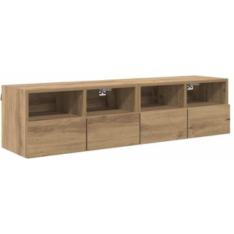 vidaXL TV Wall Cabinets Wall-mounted 2 pcs Artisan Oak 60 x 30 x 30 cm vidaXL