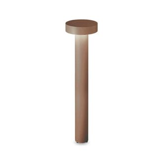 Netlighting Tesla 4 Light 80cm Outdoor Bollard Coffee IP44 in Brown