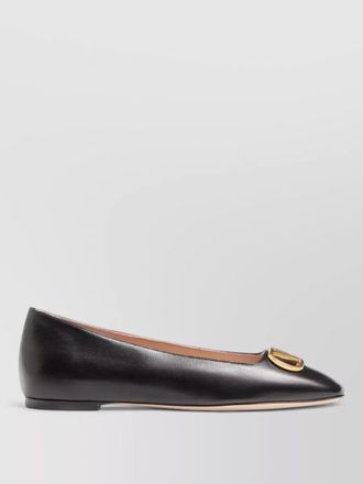 Valentino Garavani vlogo signature leather square toe loafers