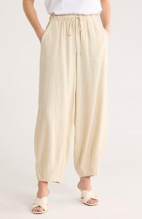 Max Studio Harem Linen Blend Pants in Natural at Nordstrom Rack, Size X-Large