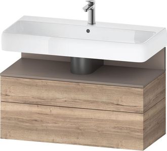 Duravit Duravit - Qatego Mueble Bajo Lavabo, 1 Extra&iacute;ble Y 1 Caj&oacute;n