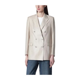Tagliatore Blazers, female, Beige, Size: M Jasmine Blazer