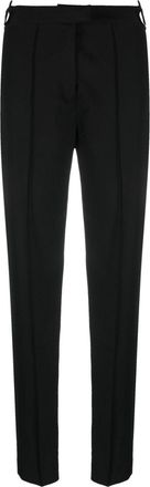 Nensi Dojaka cut-out detailing slim-fit trousers - women - Virgin Wool/Elastane - L - Black