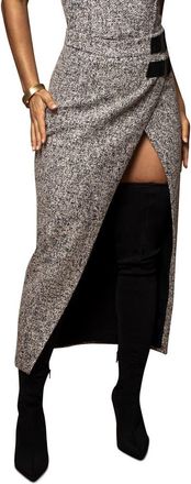 JLUXLABEL Lt Grey Giselle Tweed Skirt in Gray at Nordstrom, Size Small