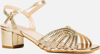 Lunar Womens Twinkle Womens Sandals - Gold Synth - Size: 3