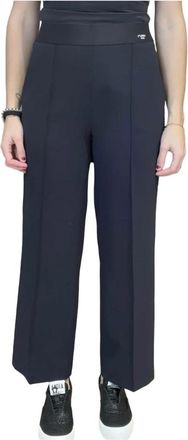 Cambio Culotte Cameron Broek - Dames - Wijde Broeken - Blauw - 3XL - Polyester - Broeken