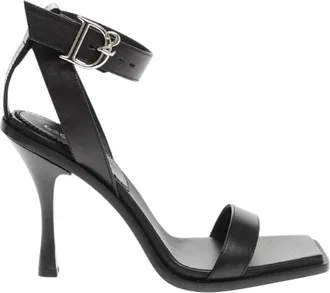 Dsquared2 Black Ankle Strap Heels