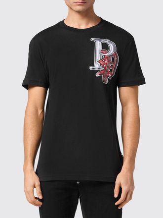 Philipp Plein T-shirt in cotone con stampa grafica e logo a contrasto sul retro