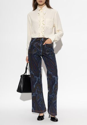 Etro Long-sleeved Shirt, Womens, Cream