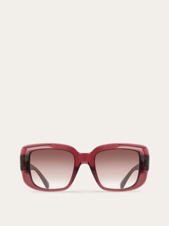 Ferragamo Donna Occhiali da sole squadrati Rosso