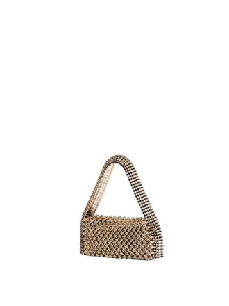 Benedetta Bruzziches Womens Shoulder Bag Rachele La Grande Gold Brass; Crystals
