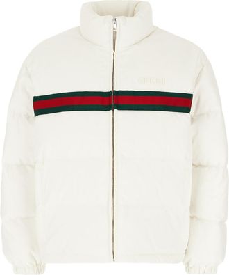 Gucci White Stretch Polyester Down Jacket