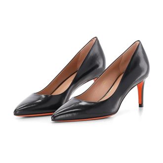 Santoni Pumps - Dames - Schoenen - Zwart - Maat: 36 EU Leer