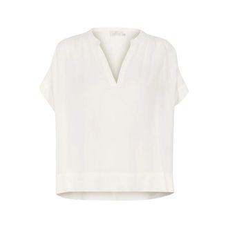 Kaffe Blusa con maniche a pipistrello - - Blouses & Shirts - Donna - Bianco - L