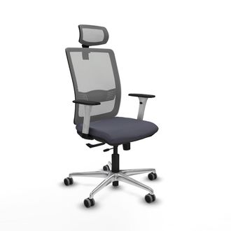 Piqueras y Crespo Piqueras Y Crespo Silla Haches Gris Oscuro Confortable Para Oficina