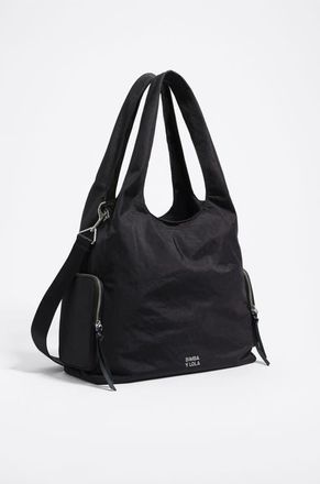 Bimba & Lola Large nylon Paper bag in Black at Nordstrom