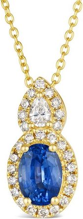 Le Vian 14K 0.97 Ct. Tw. Diamond & Sapphire Pendant
