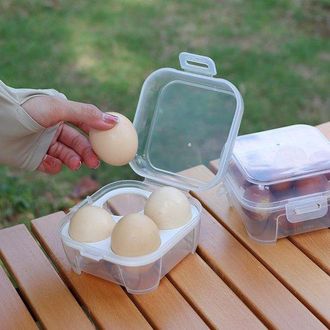 OEM Soporte Port&aacute;til Para Huevos - 4 Compartimentos - Resistente A Golpes Y Fugas