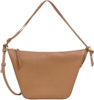 Loewe Pre-owned Hammock Hobo Bag Mini Shoulder Bag - - Pre-owned - Donna - Marrone - ONE SIZE