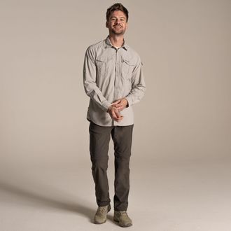 Craghoppers Heren Adventure III Nosilife shirt met lange mouwen (Perkament)