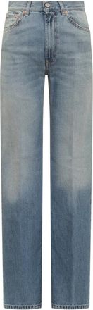 Dondup Straight Jeans - Dames - Regular Fit Jeans - Blauw - W25 - Denim - Jeans