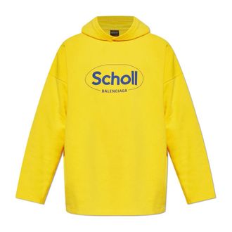 Balenciaga Heren, Sweatshirts & Hoodies, Geel, Maat: XL Katoen