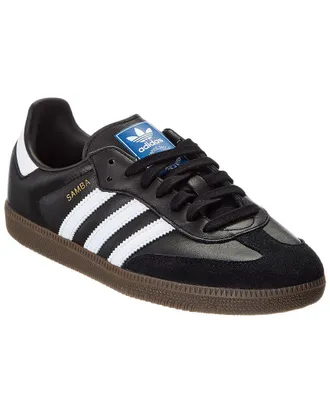 adidas Samba Noir Leather & Suede Sneaker