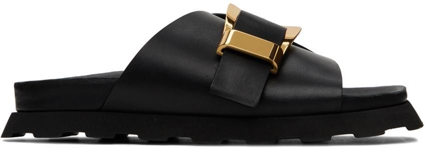 サンダル・ミュール ANINE BING Jackie Sandals - ANINE BING - Leather - Black ANINE BING Jackie Heels | Shopbop