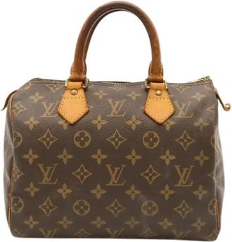 Louis Vuitton Pre-owned Vintage Monogram Canvas Handbag - Dames - Vintage Handtas - Bruin - ONE Size - Vintage