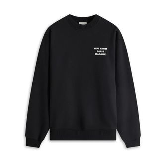 Dr&ocirc;le de Monsieur Sweatshirts, male, Black, Size: M Slogan Sweatshirt