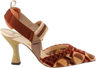 Fendi Colibr&igrave; Slingbacks - Dames - Pumps - Veelkleurig - 37 1/2 EU - Leer - Schoenen