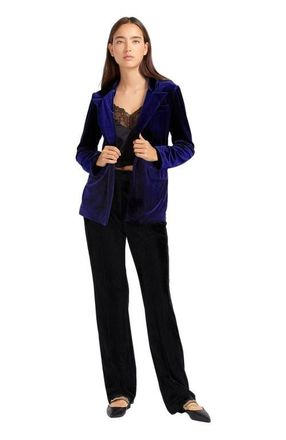 Belle & Bloom Eternity Velvet Blazer in Royal Blue at Nordstrom, Size X-Small Au