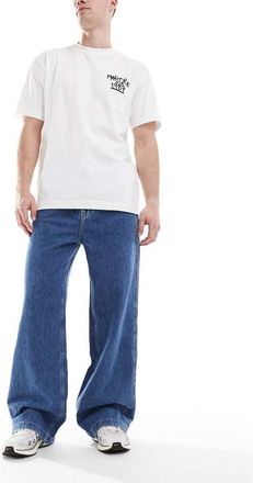 Calvin Klein Jeans Jeans ampi anni 90 lavaggio medio-Blu