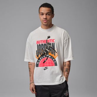 Nike Jordan Mens Jordan Oversized Reissue T-Shirt in White | IF3016-133