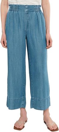 Liverpool L.A. Petite Cinch Waist High-rise Pull-on Pant 26 Inseam Womens Clothing Sunlit Blue : PXS 26, Lyocell