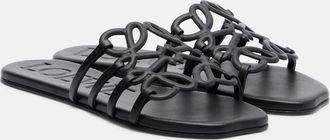 Loewe Anagram leather slides