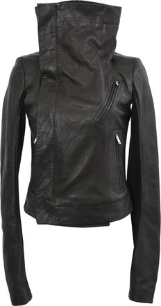 Rick Owens Naska Biker Jacket in Black Leather