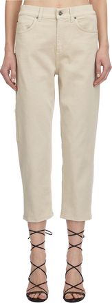 Dondup Womens Carrie Denim Pants - Nude Cotton - Size 28 (Waist)