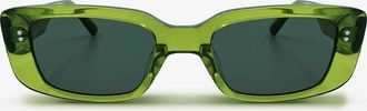 Messy Weekend GRACE Green Crystal Green Womens Sunglasses Green Size 52