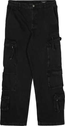 Axel Arigato Black Utility Cargo Straight-Cut Cotton Jeans